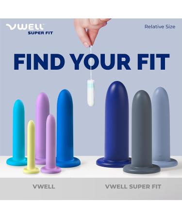 VWELL Super FIT XL Silicone Pelvic Floor Dilator Exerciser Trainer Set - Active Technology (3 Kit System) - Buy Online on GoSupps.com