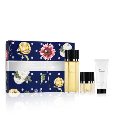 Oscar de la Renta Oscar, Oscar Signature Collection, Eau de Toilette 3 Piece Gift Set for Women - Perfume Spray 3.4 Fl. Oz. & 1.0 Fl. Oz, and Body Lotion 3.4 Fl. Oz.