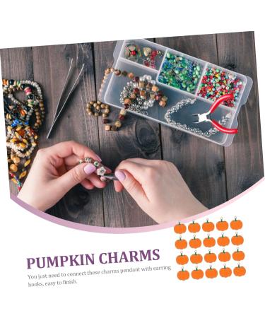 TEHAUX 60 Pcs Pumpkin Diy Pendant Keychain Accessories Pumpkin Pendant Charms Alloy Halloween Charms Autumn - Buy Online on GoSupps.com