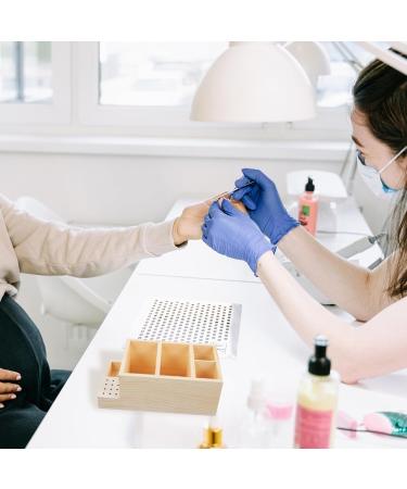 Beaupretty Desk grinding head storage desk pen pencil holder makeup brush finger nail art tool organizer remote control organizer grinding head holder drill rig wooden Tool Makeup - Buy Online on GoSupps.com