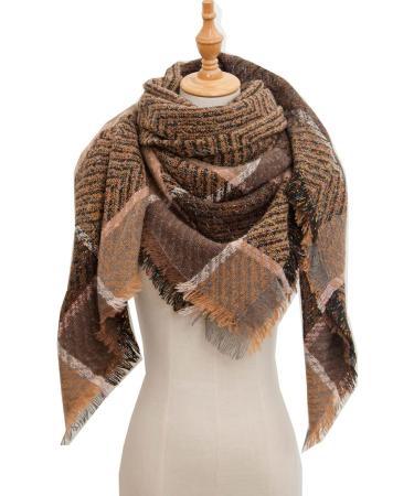 Women's Warm Cotton Triangular Scarf & Poncho Cape - Classic Floral Design for Winter - Buy Online on GoSupps.com