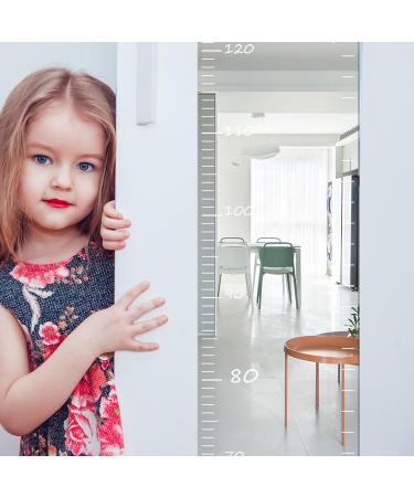 Shatterproof Kids Growth Chart Mirror with Measuring Tape Clear Scale Easy Installation Secure Attachment for Wall Acrylic Material - Buy Online on GoSupps.com
