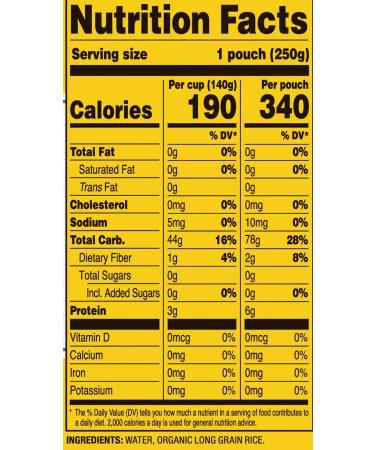 Tasty Bite Organic Sticky White Rice - Ready to Eat 8.8 oz (Pack of 6) | Microwaveable & Delicious - Buy Online on GoSupps.com