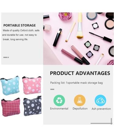 Healifty Canvas Makeup Bags 4Pcs Menstrual Pad & Sanitary Napkin Pouch Set | Travel Cosmetic & Coin Purse Kit for Nursing Pads | Portable Zipper Bag - Buy Online on GoSupps.com