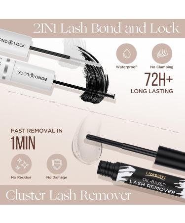 Shop LASHVIEW DIY Lash Extension Kit - 144 Pcs Waterproof Cluster Lashes with Bond & Seal Mascara Brush & Glue Remover for Stunning At-Home Extensions - Buy Online on GoSupps.com