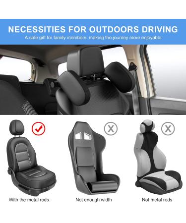 Buy Bubulii Car Headrest Pillow - 360 Rotating Neck Support for Kids & Adults | Comfortable Leather Travel Accessory - Buy Online on GoSupps.com