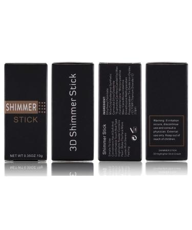 CCbeauty Face Highlighter Makeup Sticks - Long-Lasting Shimmer Contour Set (3 Colors) - Buy Online on GoSupps.com