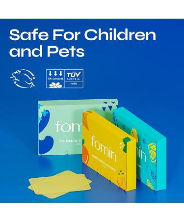 FOMIN Antibacterial Paper Soap Sheets - Tea Tree Single Pack - Portable Travel Hand Washing Soap - Dissolvable Mini Soap Sheets for Camping - Buy Online on GoSupps.com