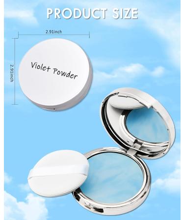 Oil Control Face Pressed Powder Smooth Translucent Setting Powder Polvo Compacto for Silky Blurring Oil Control Skin-Friendly Flawless Matte Lasting Finishing Lightweight Makeup with Powder Puff-Blue - Buy Online on GoSupps.com