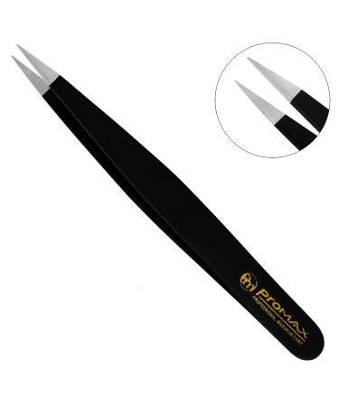 ProMax Care 4-piece Stainless Steel Eyebrow Tweezers Set - Slant Tip and Pointed Precision Tweezer Set for Facial Hair, Splinters, Blackheads, and Ingrown Hairs - Buy Online on GoSupps.com