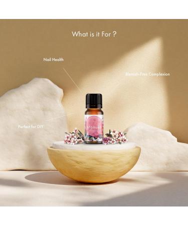 100% Pure Manuka Essential Oil - Therapeutic Grade for Skin Nails & Aromatherapy - Fresh Herbaceous Aroma (0.34 Fl Oz - Buy Online on GoSupps.com