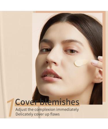 Full-Coverage Foundation and Concealer CC Cream Foundation Anti-Redness 3 In 1 Color Correcting CC Cream Lightweight Skin Perfector Tinted Moisturiser Colour Correcting and Brightening Face Cream - Buy Online on GoSupps.com