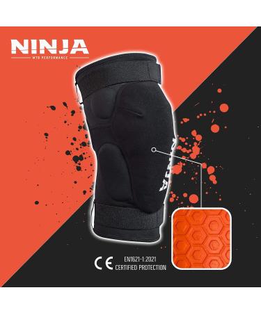 Ninja MTB Hooligan Knee Pad - Heavy Duty Protection for Mountain Bike and BMX Riders - Unisex, Medium Size - Buy Online on GoSupps.com