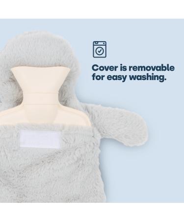 LIVIVO Large Hot Water Bottle with Animal Style Microfiber Fleece Cover - 1L Sloth Design for Quick Heat and Comforting Pain Relief - Buy Online on GoSupps.com