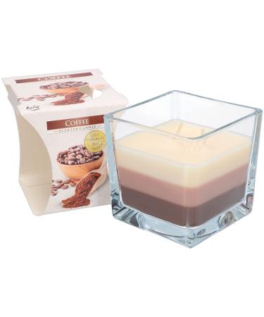 Kotarbau 2-Docht fragrance candle in the glass coffee three-kinge candle multi-colored gift idea aromatherapy decoration candles burning time up to 32 hours