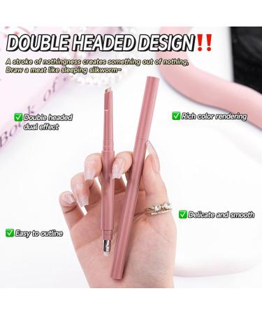 Under eyes double head under eye liner double head silk worm pen makeup tool pen for girls moms travel facial cosmetics - Buy Online on GoSupps.com