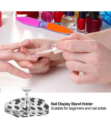 Nail Art Exhibition Stand - Acrylic Nail Tip Holder & Portable DIY Exercise Stand with Magnetic Base - Silver for Home & Salon - Buy Online on GoSupps.com