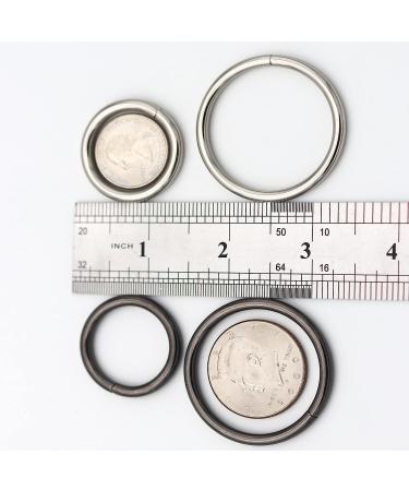 JWBIZ 30 Pcs 1 Inch Silver Metal O Rings - Heavy-Duty 3.8mm Thickness for Sewing, Keychains, Belts, Dog Leash - Buy Online on GoSupps.com