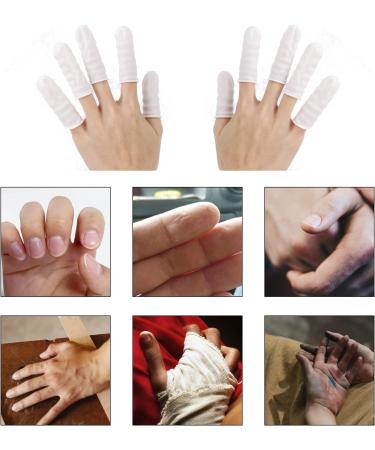 300x Medium Latex Finger Cots - White Disposable Rubber for Injured/Cracked Finger Sports - Buy Online on GoSupps.com
