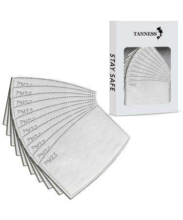 Tanness 10x Mask Filter Replacement Protective Filter PM2.5 Protective Filter 5 Layers Replaceable Anti Haze Filters for Mouth Masks