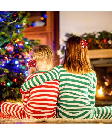 Sibba 6-Piece Christmas Bow Hair Pins - Santa, Snowman, Snowflake, Elk Boutique Clip Barrette Accessories for Girls - Buy Online on GoSupps.com