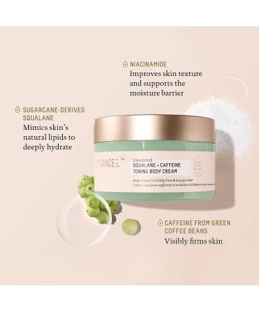 Biossance Squalane + Caffeine Toning Body Cream - Firming and Nourishing Formula with Caffeine and Niacinamide (6.7 oz) - Buy Online on GoSupps.com