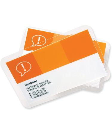 5 Mil Business Card Laminating Pouches - 100 Pack, Heat Sealing Thermal Pouches, Waterproof, Rounded Corners, 2-1/4 x 3-3/4 Inches - Buy Online on GoSupps.com