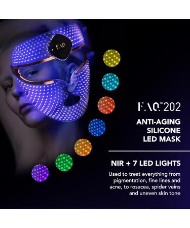 FAQ 202 Smart Anti Aging NIR + 7 LED Face Light Therapy Mask + Microneedling Anti-Wrinkle Hyaluronic Acid Patches for Under Eyes & Forehead - Face Masks Skincare - Wireless Wearable Skin Care - Buy Online on GoSupps.com
