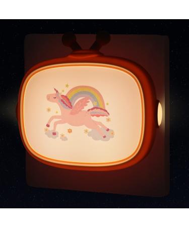 Night light children unicorn socket light with twilight sensor baby sleep aid horse gift newborn girl birth