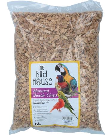 AB Tools 6 Litre Natural Coarse Beech Chips Bird Parrot Cage Bedding Covering - Buy Online on GoSupps.com