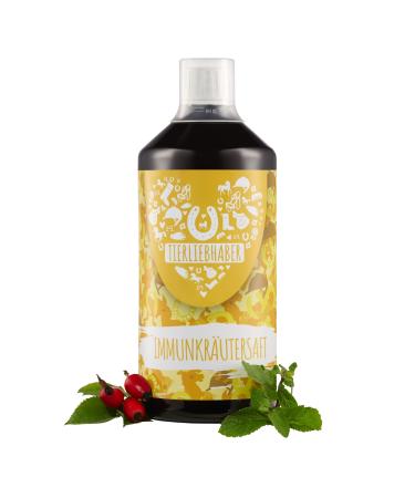 TIERLIEBHABER - Immune herb juice for horses | Strengthens the horse's immune system | Anti-inflammatory effect for the equine organism | 1L of natural herb juice for horses