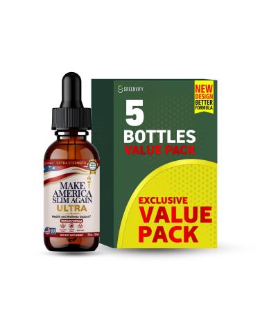 GREENVIFY Make America Slim Again Ultra Extra Strength Dietary Supplement 60 Servings 2 fl oz (5)