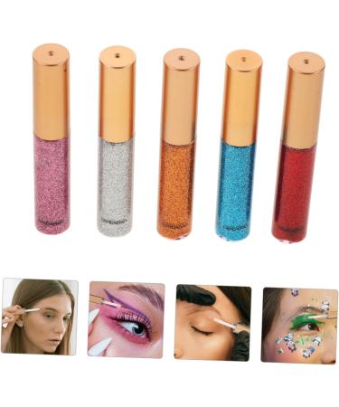 IWOWHERO 5pcs Sparkle Eyeliner Liquid Glitter Flakes Eye Shadow Pen Eye Shadow Stick - Buy Online on GoSupps.com