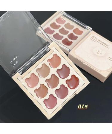  G n rique 9 Shades Matte Lip Gloss Palette for Women Cosmetic Palette Resistant Matte Shades with Intense Pigmentation Ideal for Teens Students and Young Girls - Buy Online on GoSupps.com