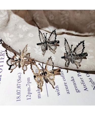 10Pcs 3D Movable For Butterfly Barrettes Clips Hair Clips Metallic Flying For Butterfly Barrettes Women Movable Butterfly Hairpins - Buy Online on GoSupps.com