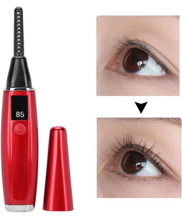 Heated Eyelash Curler - Fast 10s Heat Up 24H Long-Lasting Rechargeable Electric Lash Curler for Women (Red) - Shop Internationally - Buy Online on GoSupps.com