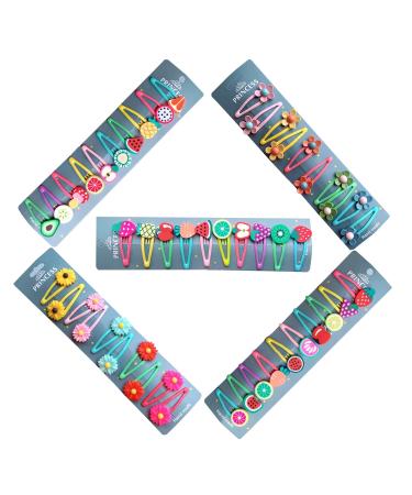 Baby Hair Clips Sonwaha 50 Pieces Mini Girls Hair Clips Hair Clips Small Cartoon Clips Cute Snap Hair Clips Girls
