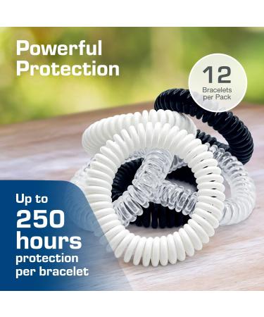 Active Era Mosquito Repellent Bracelet 12 Pack - DEET Free Formula - Waterproof, 250 Hours Protection - Adults & Kids 3+ - 12 Count - Buy Online on GoSupps.com