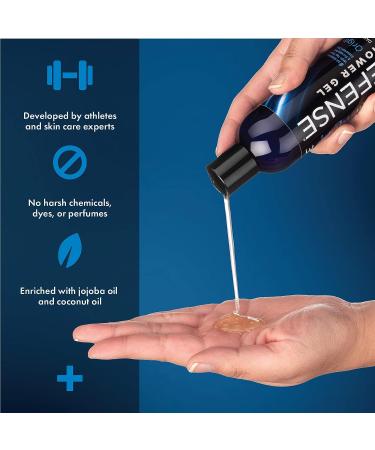 Defense Soap Body Wash Shower Gel 8 Fl Oz with Tea Tree & Eucalyptus Oil - Natural Defense for Skin Health - Buy Online on GoSupps.com