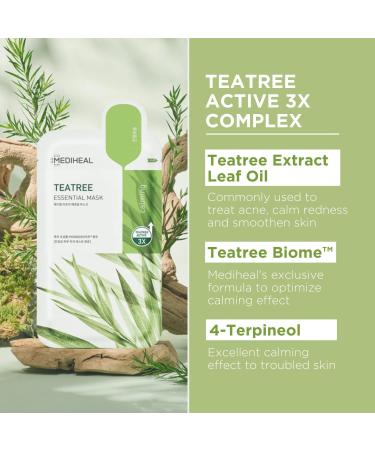 Mediheal Vita Tea Tree Madecassoside Collagen & NMF retinol moisturizing soothing and firming cloth masks from Korea 10 pieces 5 types of 2 pieces each - Buy Online on GoSupps.com
