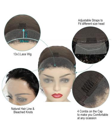 Pixie Cut Short Curly Lace Front Wig - Brazilian Virgin Human Hair 6 Inch, 180% Density - Pre Plucked for Black Women | 1B Color - Buy Online on GoSupps.com