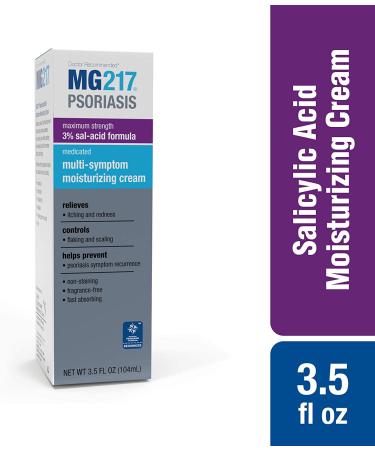 MG217 Medicated Psoriasis Cream 3.5 oz, 3% Salicylic Acid, Fragrance-Free - Buy Online on GoSupps.com