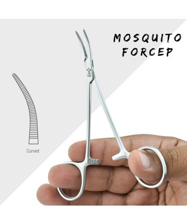 Stainless Steel Pet Ear Locking Forceps 5-Inch - Grooming Tweezers & Hemostat for Dogs - Spire Tools - Buy Online on GoSupps.com