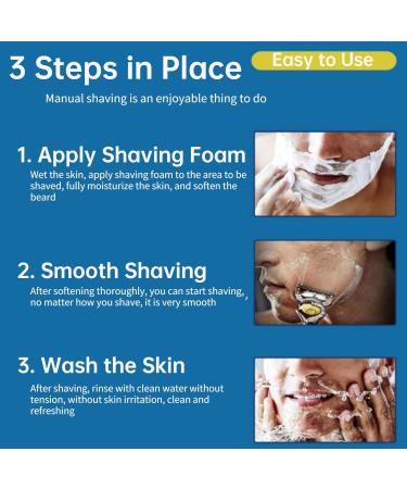 Upgraded Men's Razor Blades - 4 Precision Cut Stainless Steel Refills with Double Lubrication | 40 Pieces - Buy Online on GoSupps.com