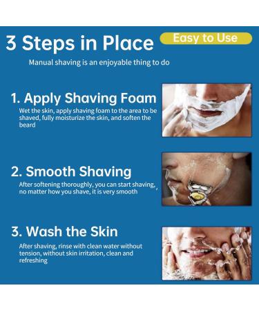 Buy Men's Razor Blade Refills - 12 Pack 3-Bladed Manual Razors with Dual Lubrication for a Smooth Shave | International Shipping Available - Buy Online on GoSupps.com