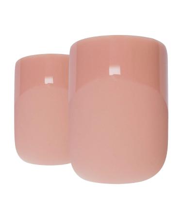 Buy Bling Art Beige Matte French Squoval False Nails - 24 Medium Acrylic Tips for Perfect Nail Art | International Shipping Available - Buy Online on GoSupps.com