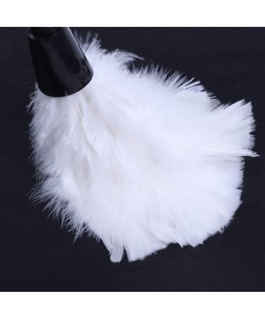 Rosrrtlm 1pc Fashion Turkey Feather Duster with Black Plastic Handle Cleaning Tool(white) 35cm - Buy Online on GoSupps.com