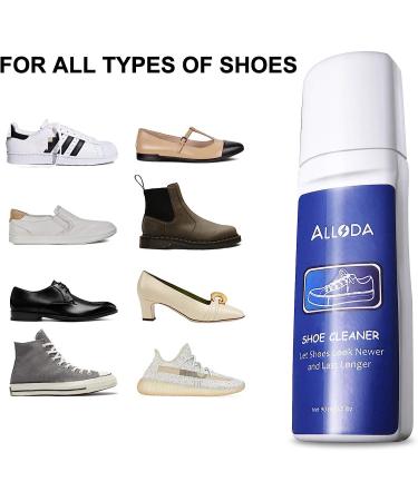 Alloda Shoe Cleaner and Whitener Kit with Brush - Sneaker Cleaning Solution (Clear) - Buy Online on GoSupps.com