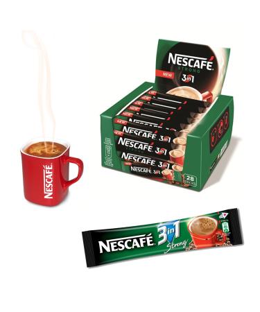 NESCAFE 3in1 WHOLESALE STRONG EU MADE LONG DATE FRESH STOCK (60 sachets Strong) INSTANT COFFEE