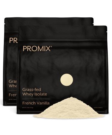 Promix Whey Protein Isolate Powder - Grass-Fed & 100% All Natural - ­Post Workout Fitness & Nutrition Shakes, Smoothies, Baking & Cooking Recipes - Gluten-Free & Keto-Friendly - Vanilla, 5 Pound Vanilla 5 Pound (Pack of 1)